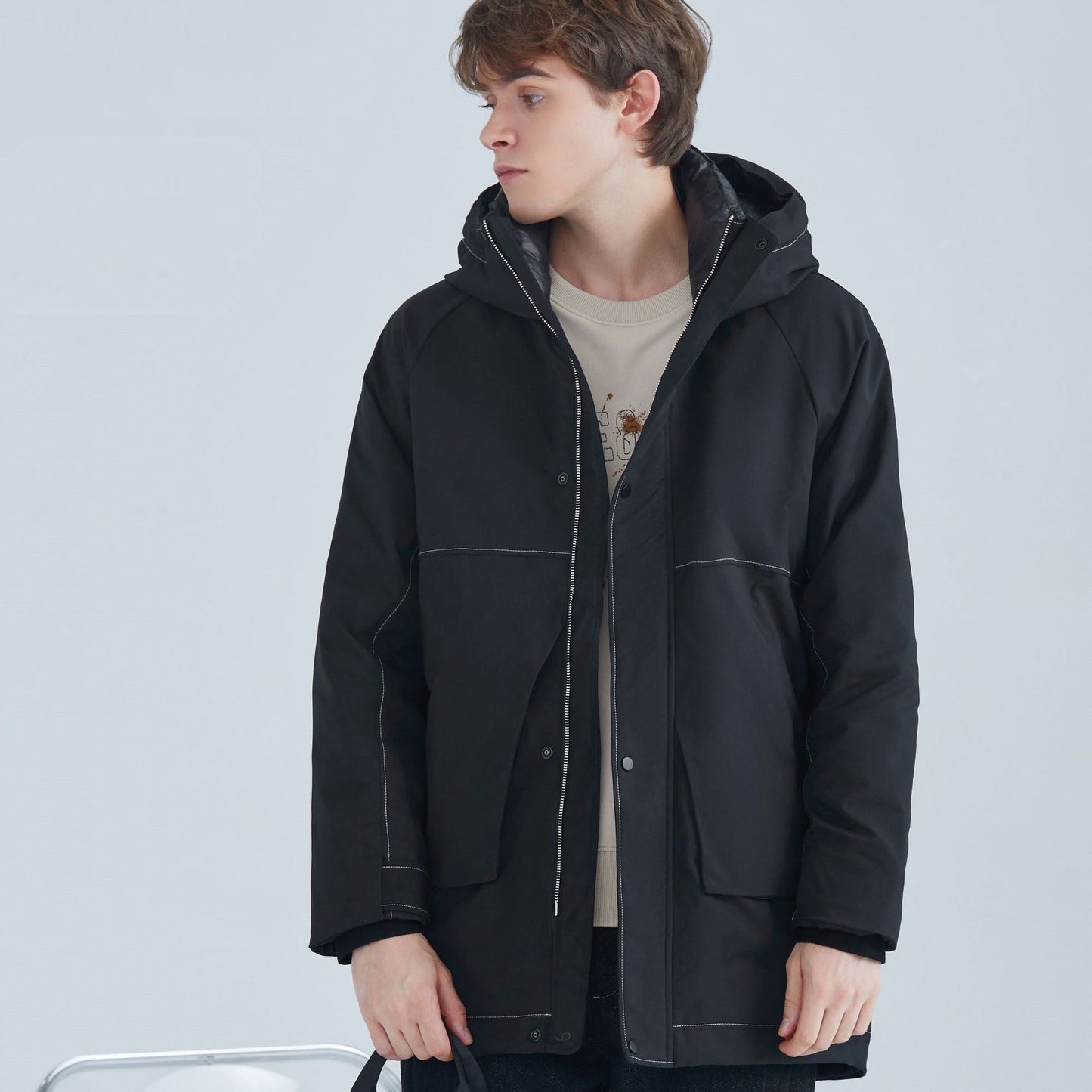 Winter Loose White Duck Down Quality Fashion Jacket Men